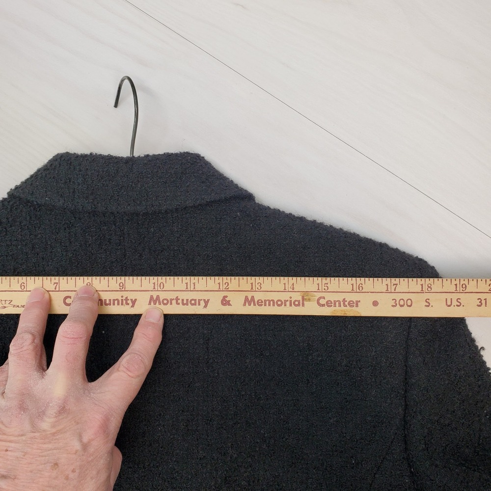 Jones New York Black Textured Blazer Jacket Womens Size 14 Button Front‎ Classic - Picture 5 of 11